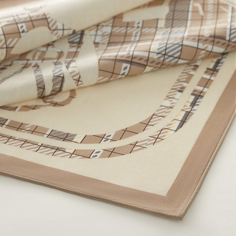 Brides de Gala Tartan handkerchief | Hermès Australia